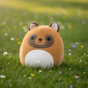 Squishmallows Toy 8" Adopt Me Tanuki Raccoon Brown White Plush
